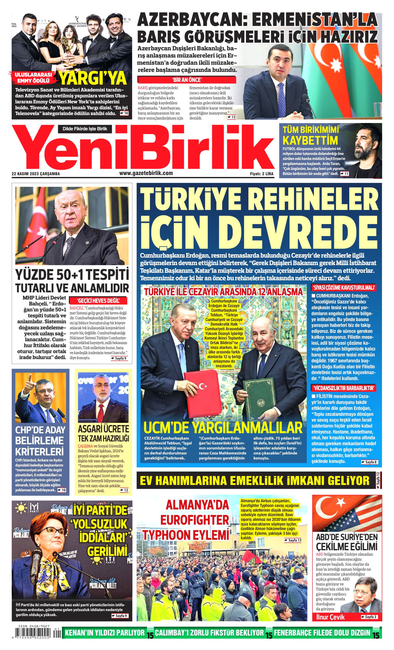 Yenibirlik Gazetesi Yenibirlik Man Et Oku Haberler Kas M