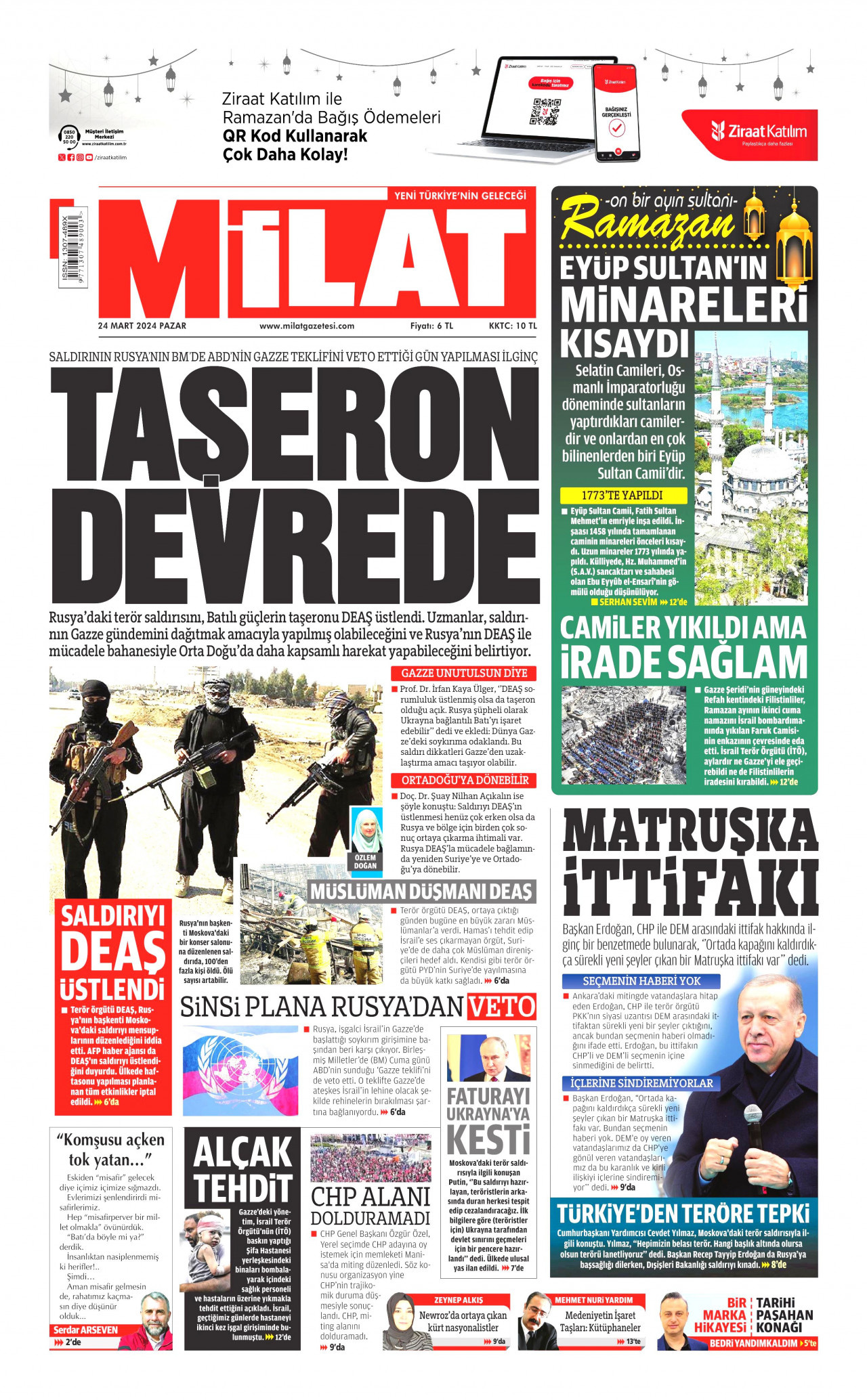 Milat Gazetesi Milat Man Et Oku Haberler Mart