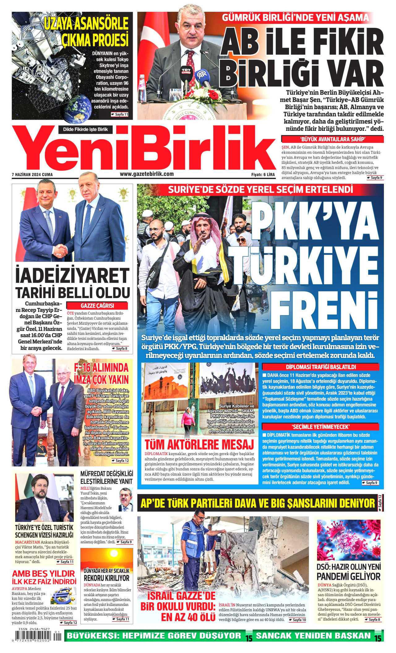 Yenibirlik Gazetesi Yenibirlik Man Et Oku Haberler Haziran