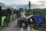 70 metre sürüklenip Belediye otobüsüne çarptı! Annesi, kızı ve kardeşi öldü 3 kişi de yaralı