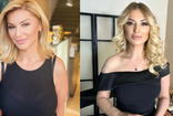 Songül Karlı göğüs ve bacak dekolteli poz verdi, görenler Hadise'ye benzetti