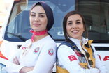 Kadın ambulans şoförleri hayat kurtarıyor!