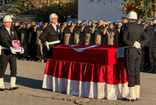 Tunceli'de kaza sonucu şehit olan polis memuru Yiğit için tören düzenlendi