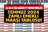 Temmuz 2024 Zamlı Emekli Maaşları Açıklandı! İşte Yeni Maaşlar