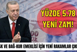 YÜZDE 5.78 YENİ ZAM! SSK ve BAĞ-KUR Emeklisinin Ocak 2025 Zamlı Maaşları Netleşti