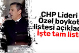 CHP boykot tam listesi; Listede hangi marka ve ürünler var?