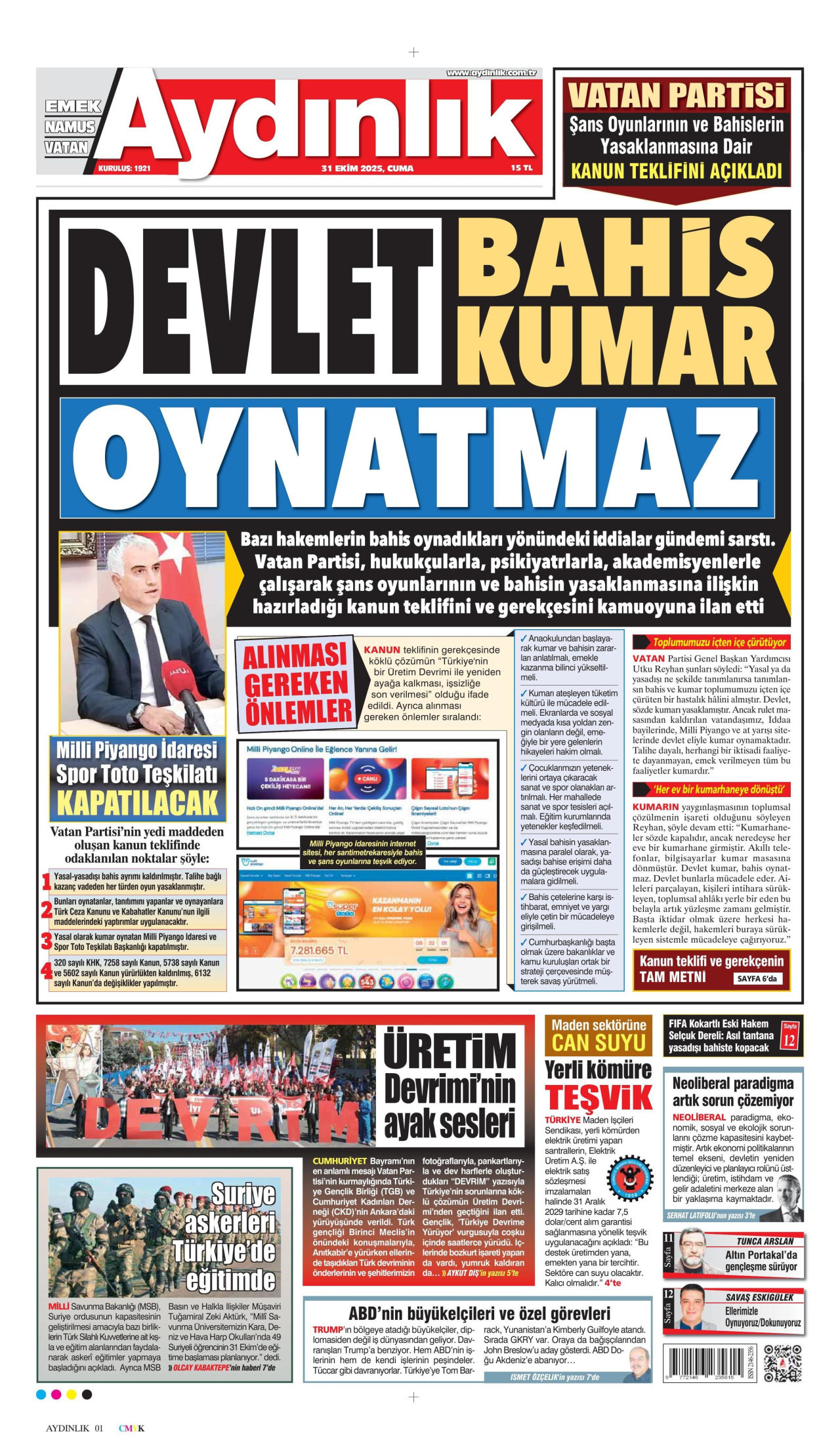 Aydınlık Gazetesi