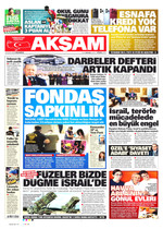 Akşam · 14 Eylül 2026 ilk sayfası