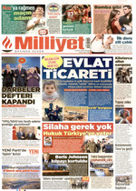 Milliyet · 14 Eylül 2026 ilk sayfası