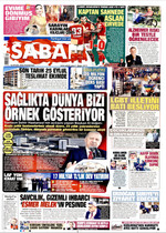 Sabah · 14 Eylül 2026 ilk sayfası