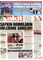 Yeni Akit · 14 Eylül 2026 ilk sayfası
