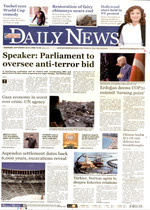 Hürriyet Daily News · 27 Eylül 2026 ilk sayfası