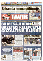 Tavır Gazetesi · 27 Eylül 2026 ilk sayfası