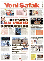 Yeni Şafak · 27 Eylül 2026 ilk sayfası