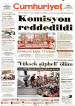 Cumhuriyet · 9 Ekim 2026 ilk sayfası