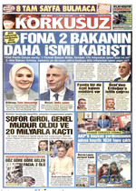 Korkusuz · 9 Ekim 2026 ilk sayfası