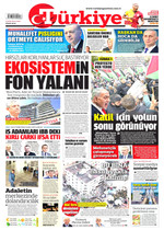 Türkiye Gazetesi · 9 Ekim 2026 ilk sayfası