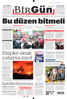 BİRGÜN ön sayfa