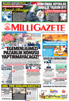 MİLLİ GAZETE ön sayfa