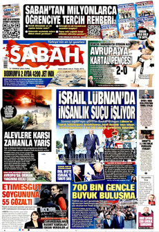 SABAH ön sayfa