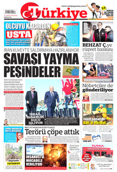 TÜRKİYE GAZETESİ ön sayfa