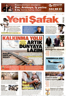 YENİ ŞAFAK ön sayfa