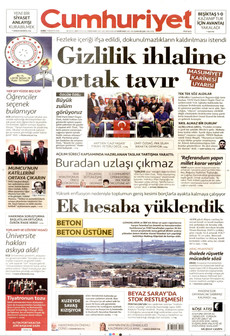 CUMHURİYET ön sayfa