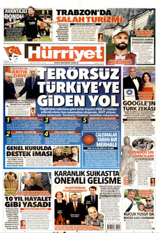 HÜRRİYET ön sayfa