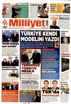 MİLLİYET ön sayfa