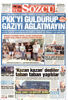 SÖZCÜ ön sayfa