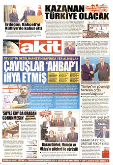 YENİ AKİT ön sayfa