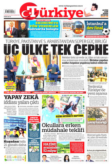 TÜRKİYE GAZETESİ ön sayfa