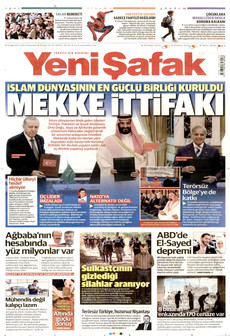 YENİ ŞAFAK ön sayfa