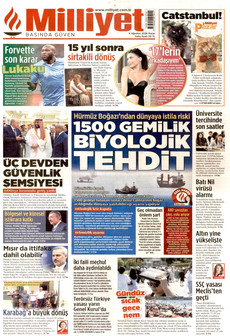 MİLLİYET ön sayfa