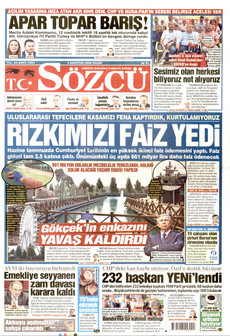 SÖZCÜ ön sayfa