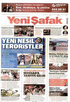 YENİ ŞAFAK ön sayfa