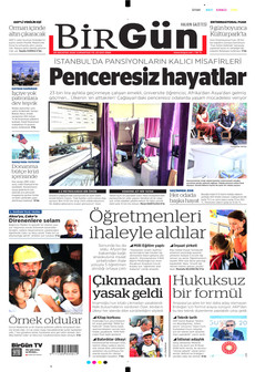 BİRGÜN ön sayfa