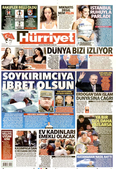 HÜRRİYET ön sayfa