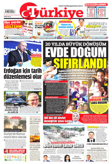TÜRKİYE GAZETESİ ön sayfa