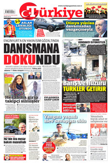 TÜRKİYE GAZETESİ ön sayfa