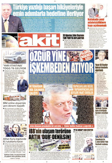 YENİ AKİT ön sayfa