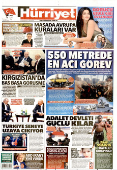 HÜRRİYET ön sayfa