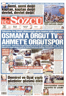 SÖZCÜ ön sayfa