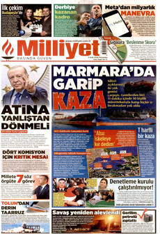 MİLLİYET ön sayfa