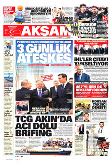AKŞAM ön sayfa