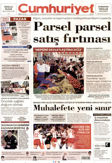 CUMHURİYET ön sayfa