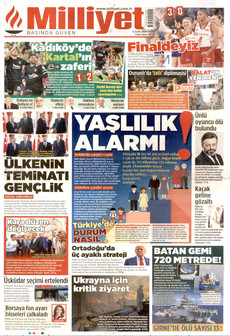 MİLLİYET ön sayfa