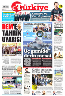 TÜRKİYE GAZETESİ ön sayfa