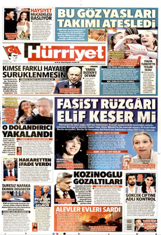 HÜRRİYET ön sayfa