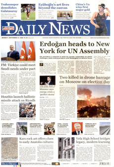 HÜRRİYET DAİLY NEWS gazetesi ilk sayfası